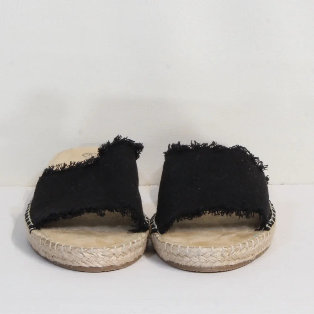 Bella Vita Women's Black Cher II Espadrille Slide NWOT